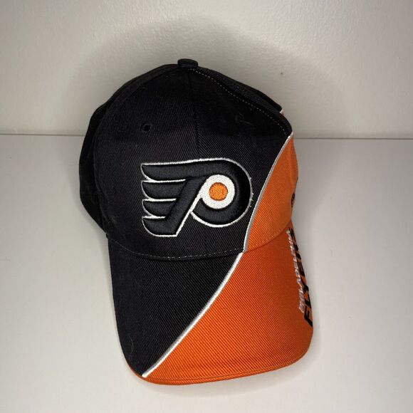 VTG Philadelpha Flyers Adjustable hat big Color Block logo Twins Enterprise 90s - Picture 8 of 13